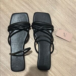 Black Strappy Sandals